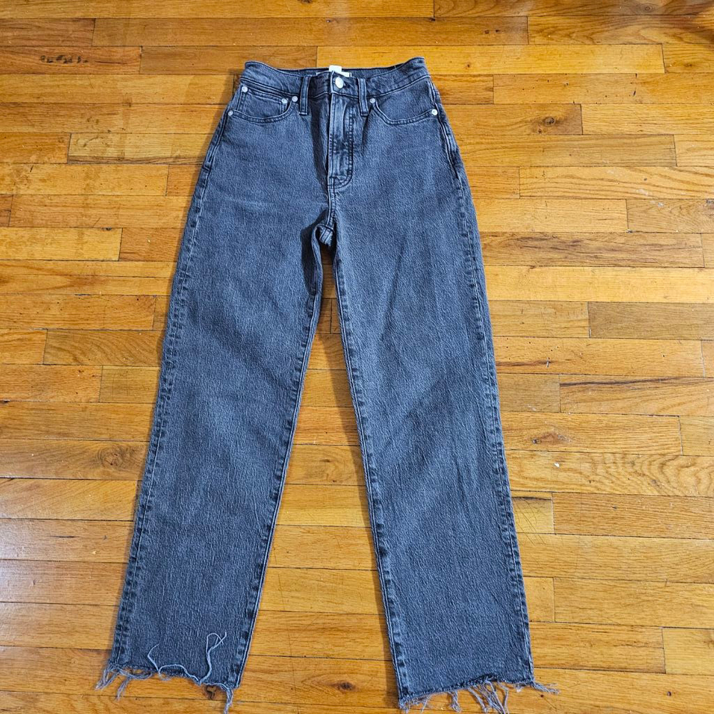 Madewell Women's The Perfect Vintage Straight Jean Size 24 Gray